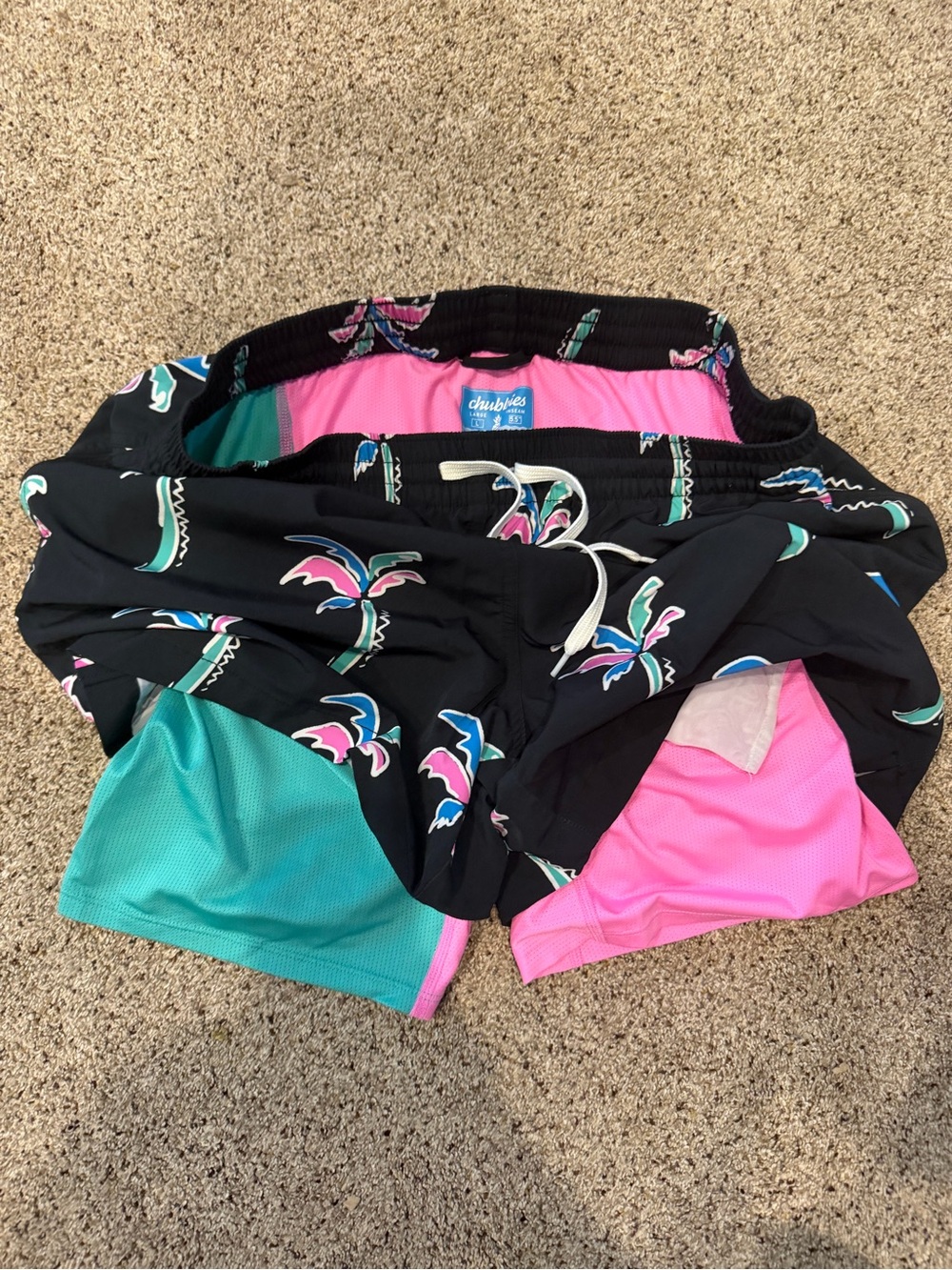 Chubbies Black Palm Swim Shorts - Picture 4 of 4